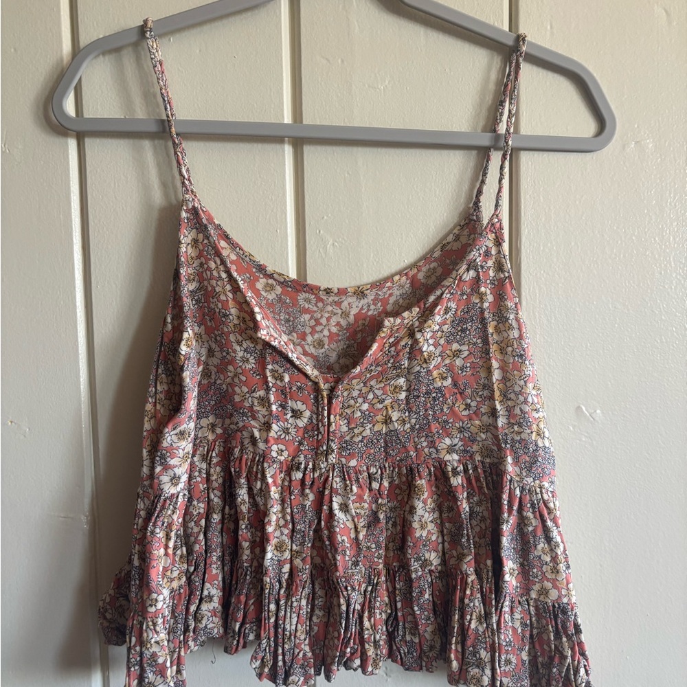 Floral Spaghetti Strap Top